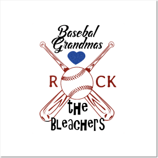 Basebal Grandmas Rock The Bleachers Posters and Art